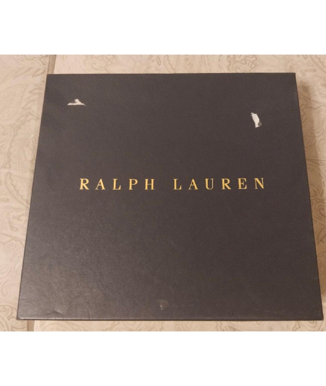 RALPH LAUREN COLLECTION Черные кожаные босоножки, фото 9