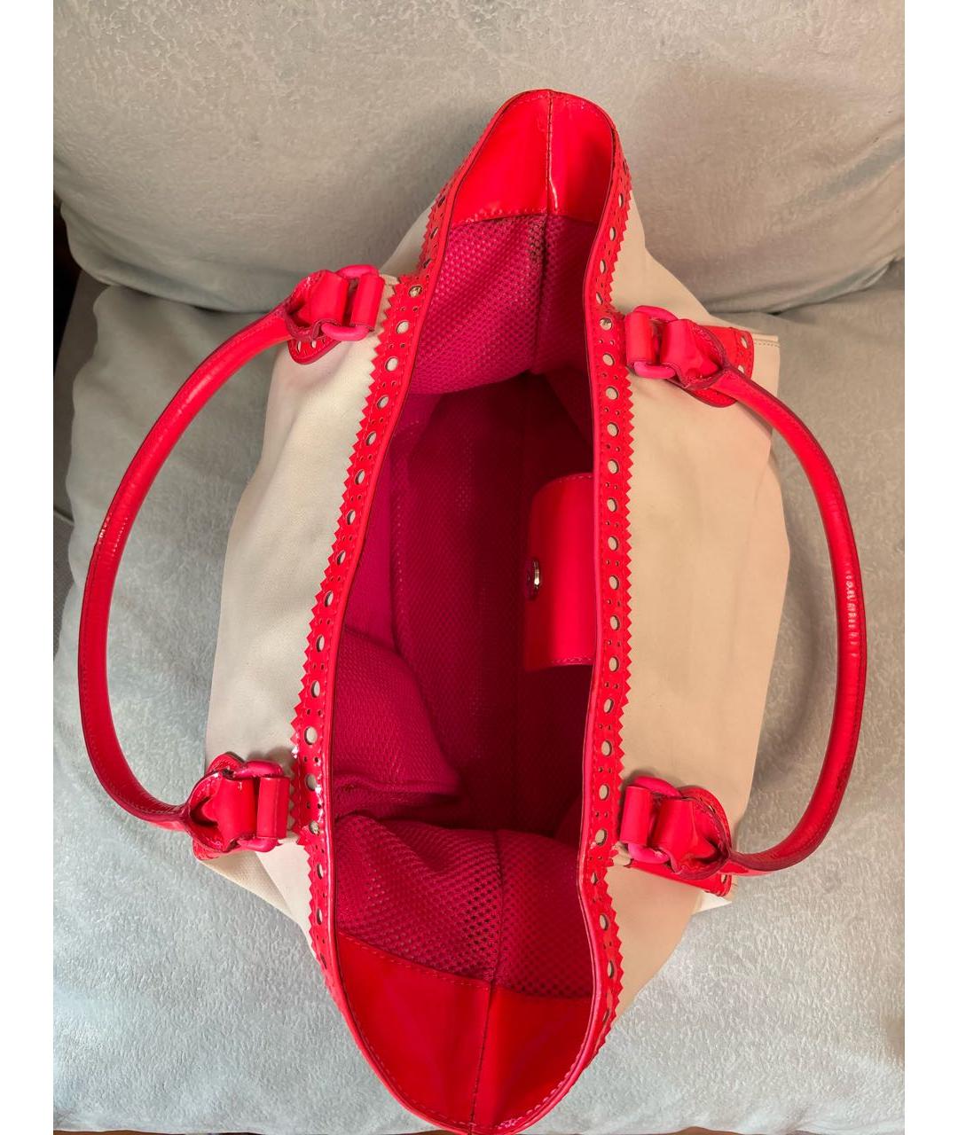 MOSCHINO Белая сумка тоут из лакированной кожи, фото 4