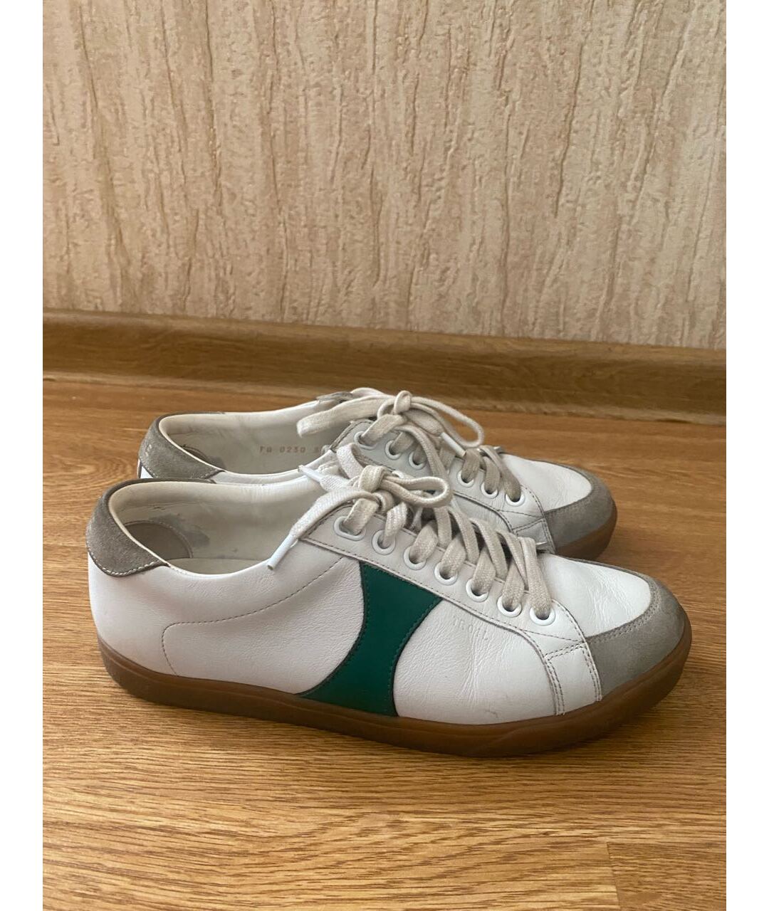 CELINE PRE-OWNED Белые кожаные кроссовки, фото 7