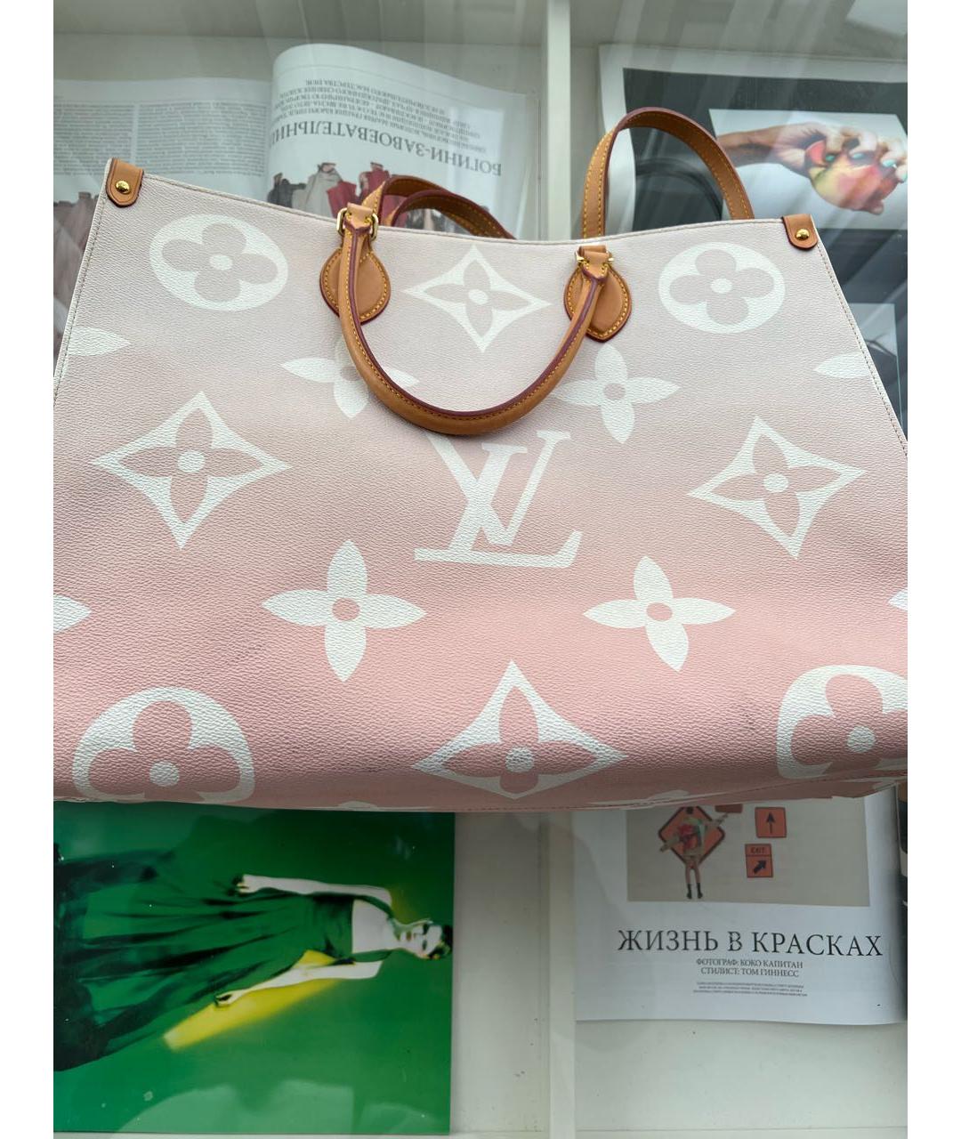 LOUIS VUITTON Кожаная сумка тоут, фото 5