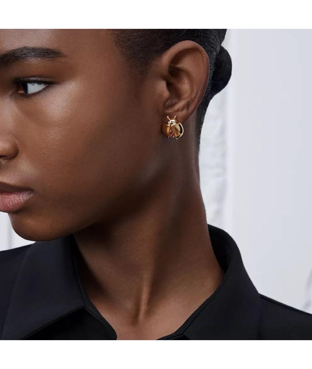 CHRISTIAN DIOR Золотые серьги, фото 2