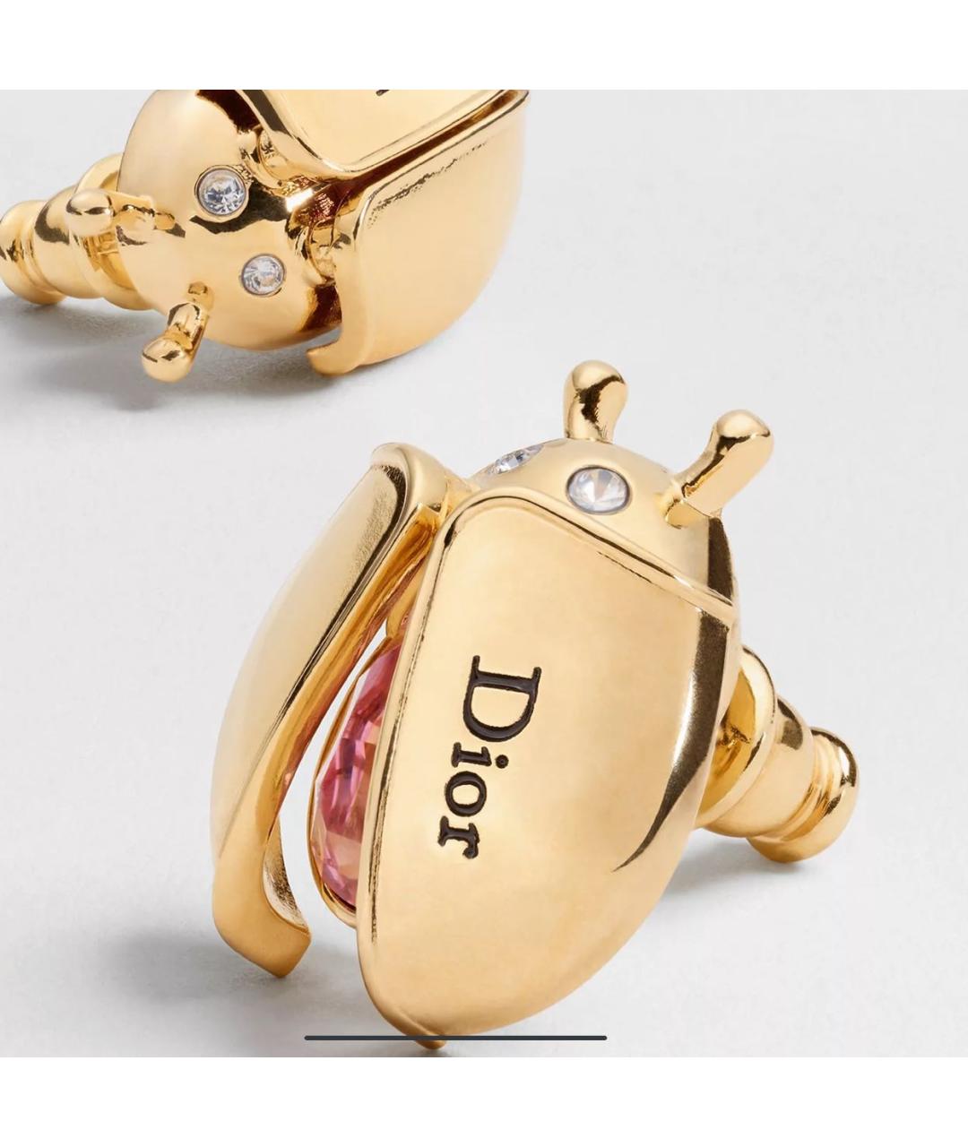 CHRISTIAN DIOR Золотые серьги, фото 3