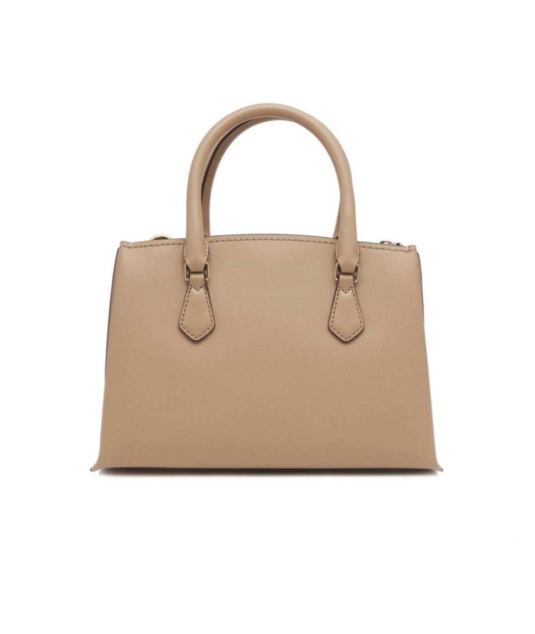 MICHAEL KORS Бежевая сумка с короткими ручками из искусственной кожи, фото 3
