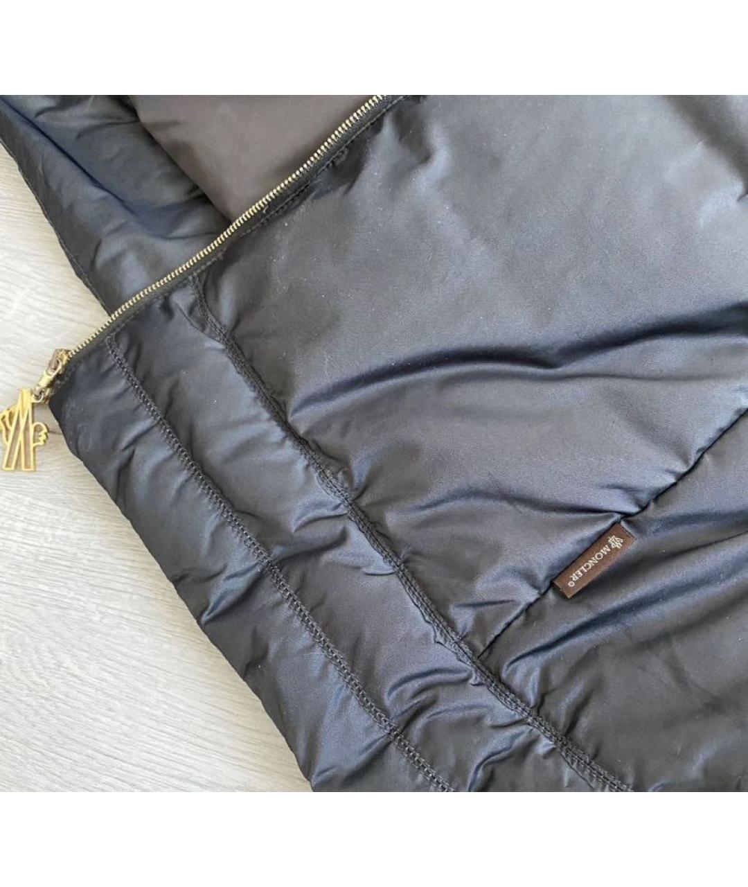 MONCLER Антрацитовая полиамидовая куртка, фото 3