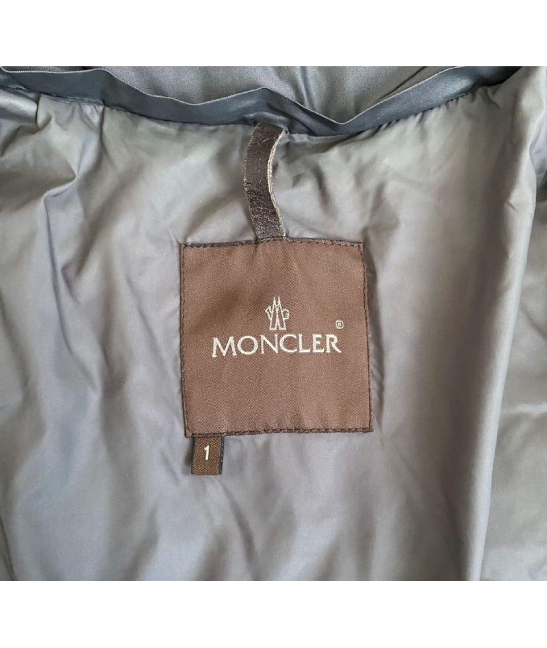 MONCLER Антрацитовая полиамидовая куртка, фото 5
