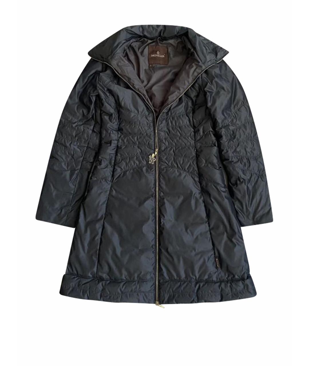 MONCLER Антрацитовая полиамидовая куртка, фото 1