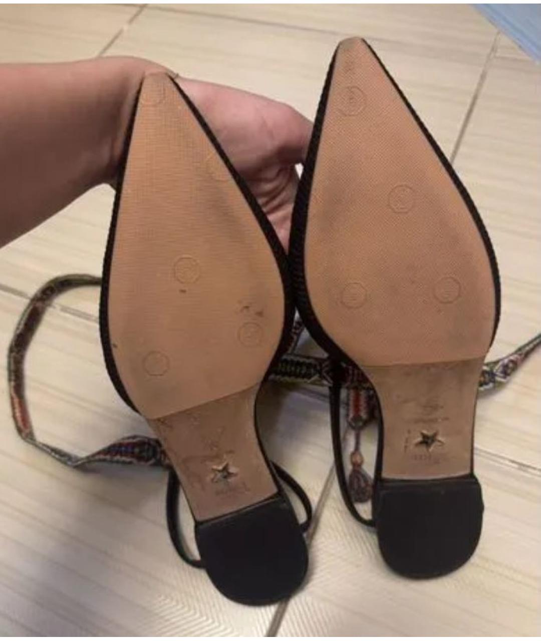 CHRISTIAN DIOR Черные балетки, фото 6