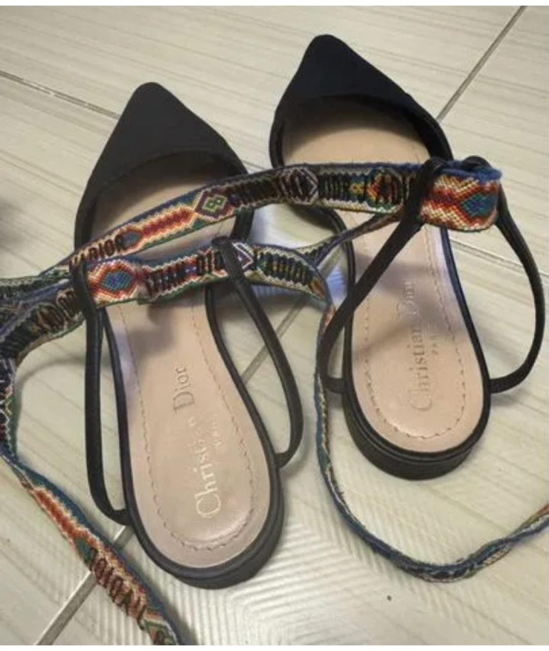CHRISTIAN DIOR Черные балетки, фото 5