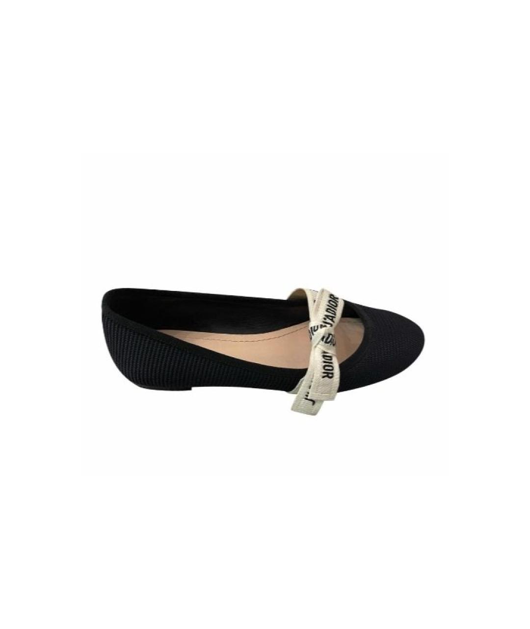 CHRISTIAN DIOR Черные балетки, фото 6