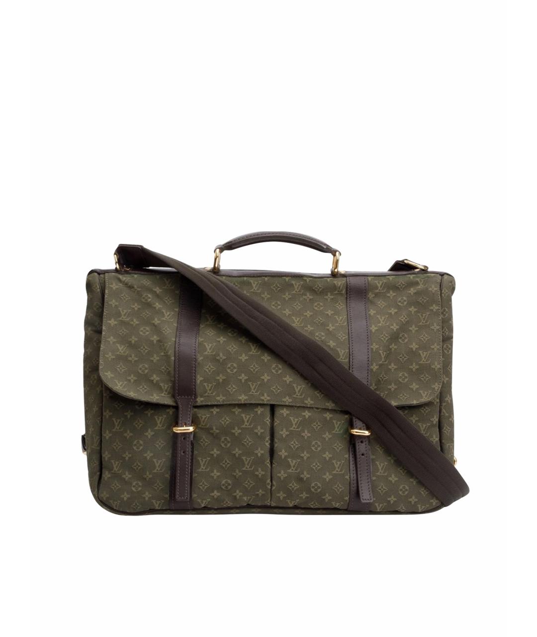 LOUIS VUITTON Зеленая кожаная сумка через плечо, фото 1