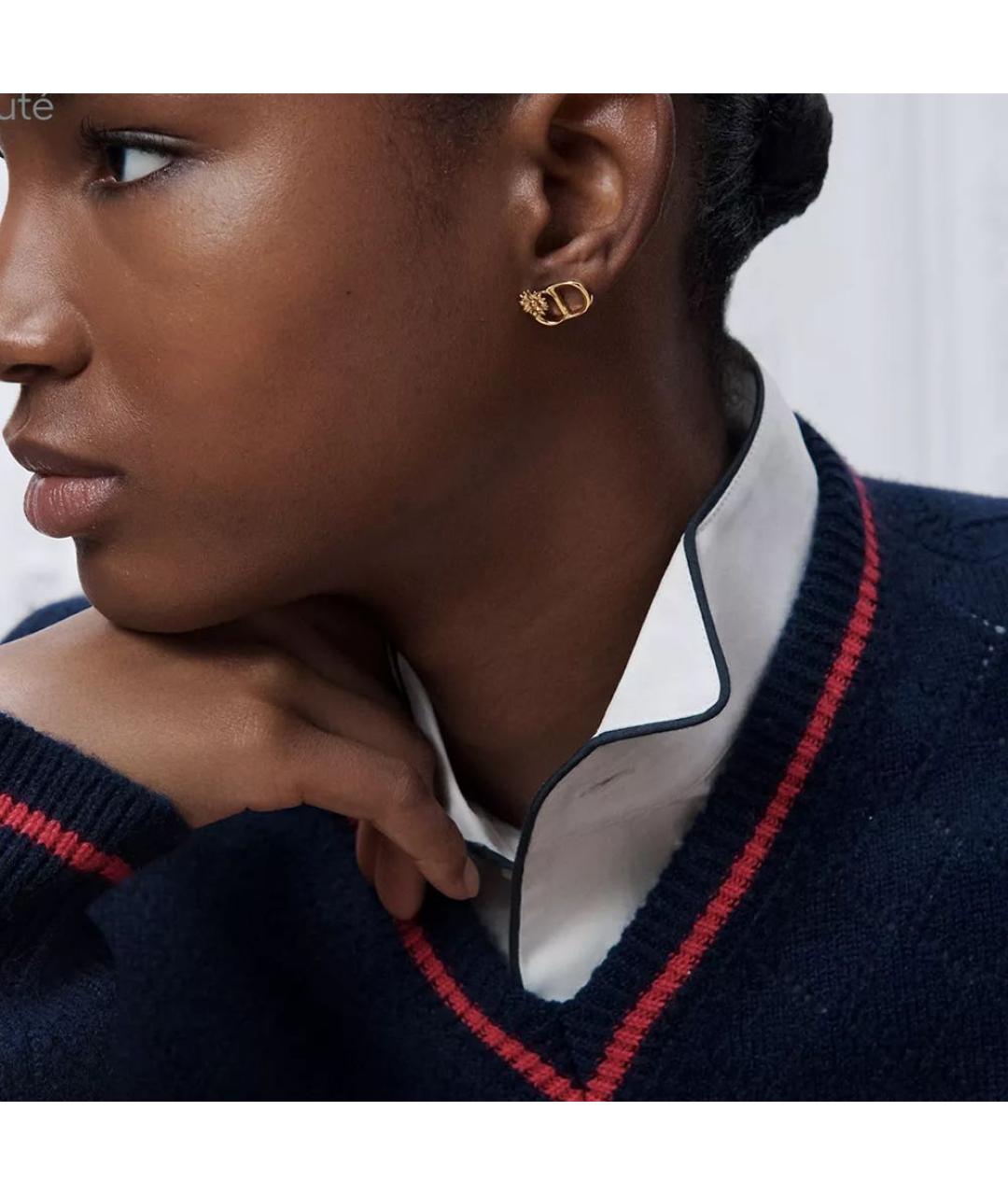 CHRISTIAN DIOR Золотые серьги, фото 2