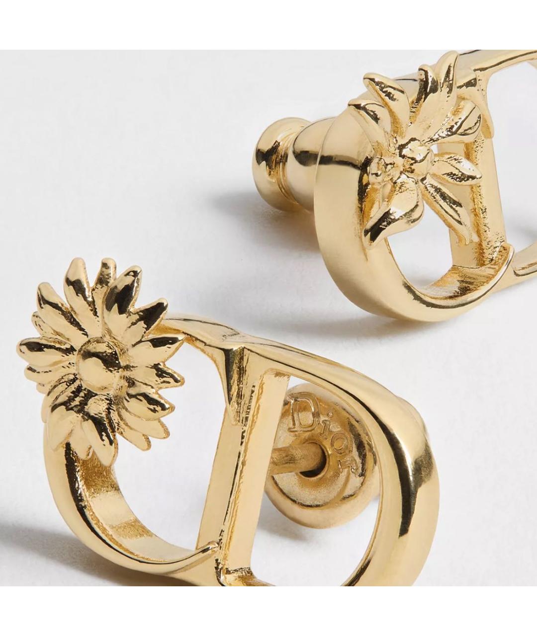 CHRISTIAN DIOR Золотые серьги, фото 3