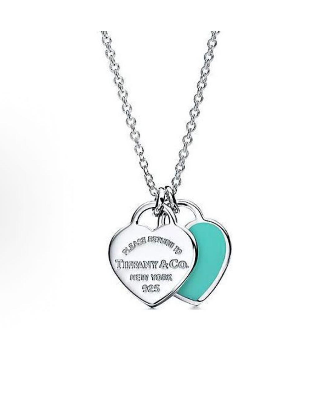 TIFFANY&CO Бирюзовая серебряная подвеска, фото 7