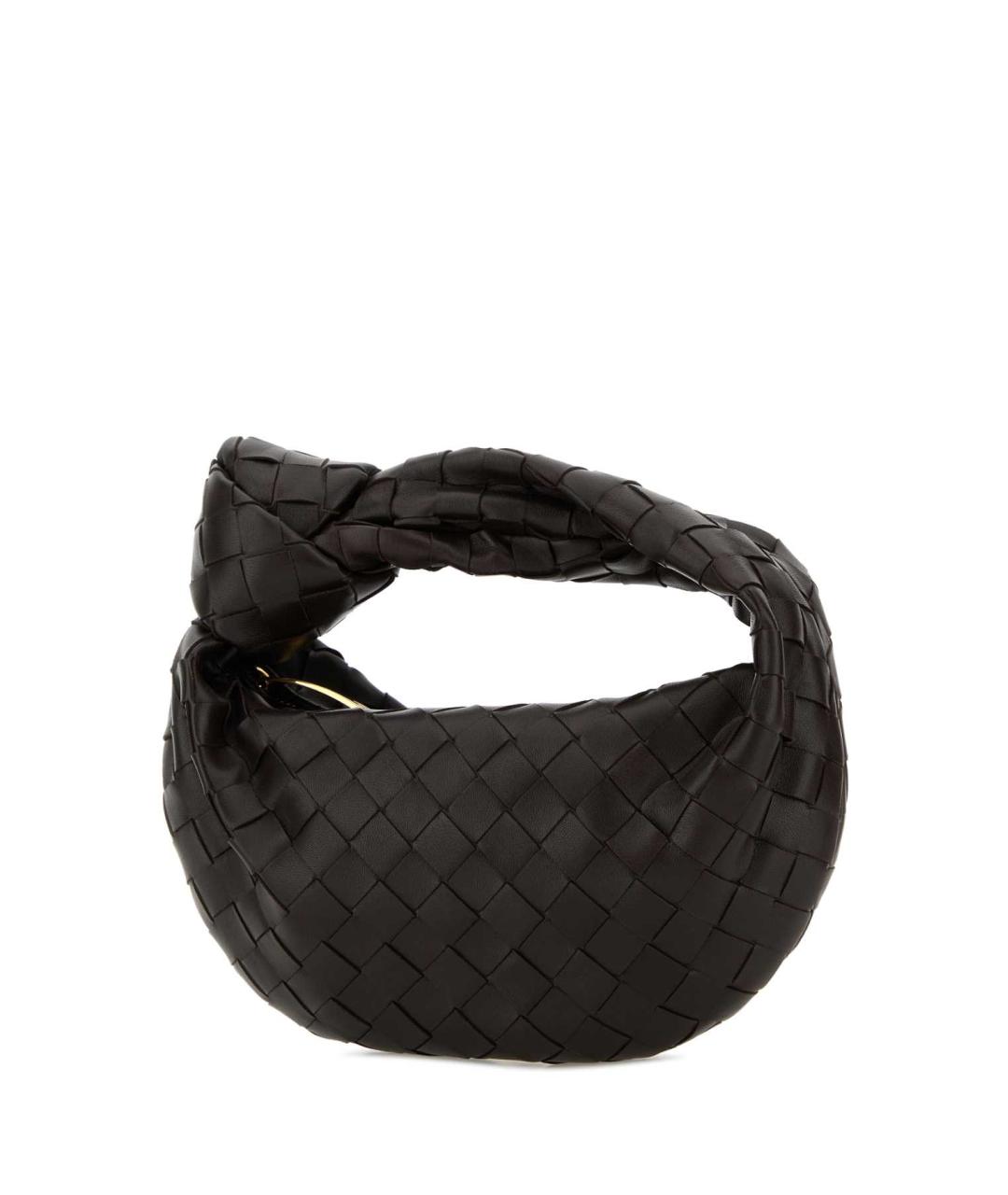 BOTTEGA VENETA Коричневая кожаная сумка с короткими ручками, фото 2