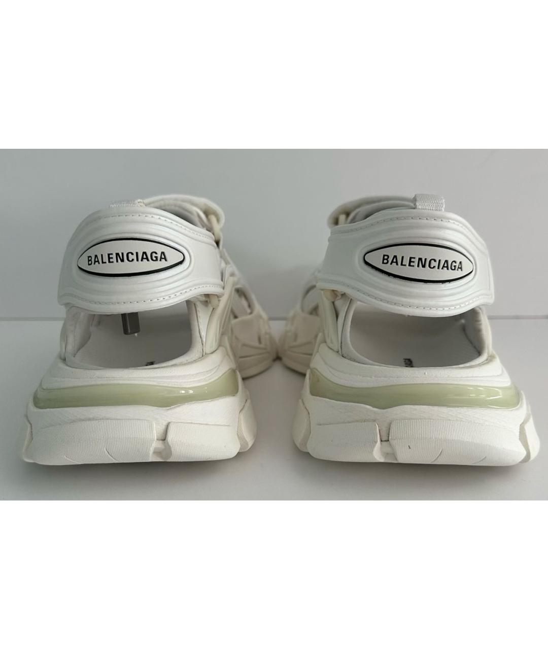 BALENCIAGA Белые неопреновые сандалии, фото 4