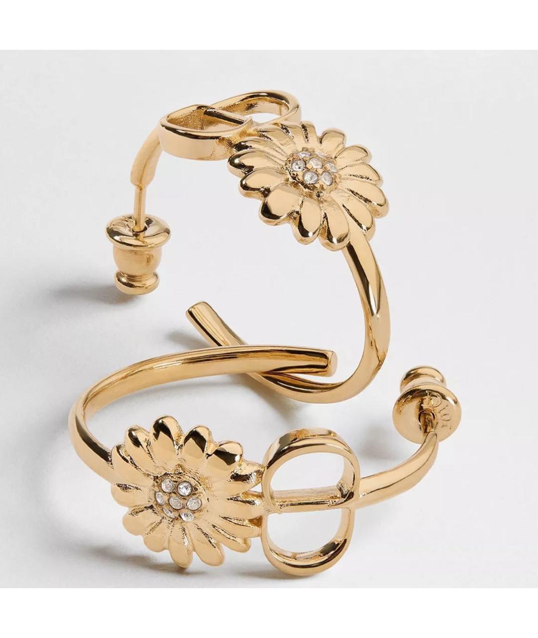 CHRISTIAN DIOR Золотые серьги, фото 3
