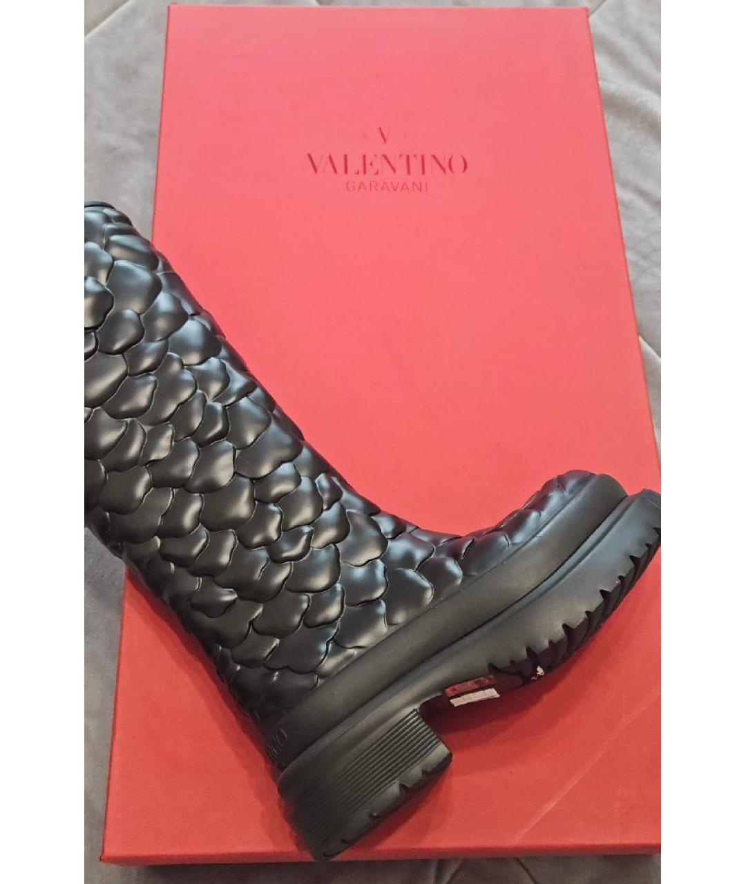 VALENTINO Черные резиновые сапоги, фото 5