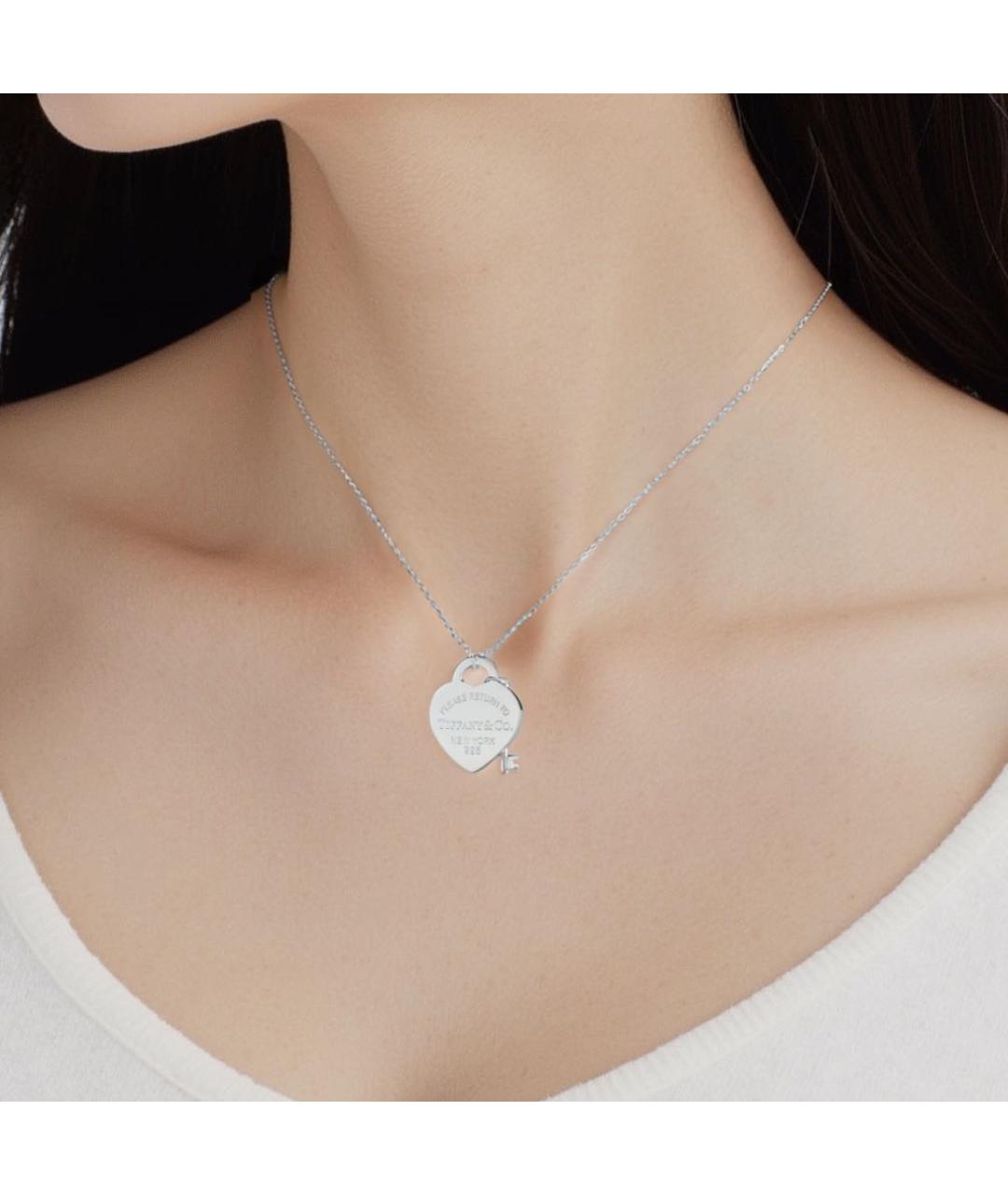 TIFFANY&CO Серебряный серебряный кулон, фото 4
