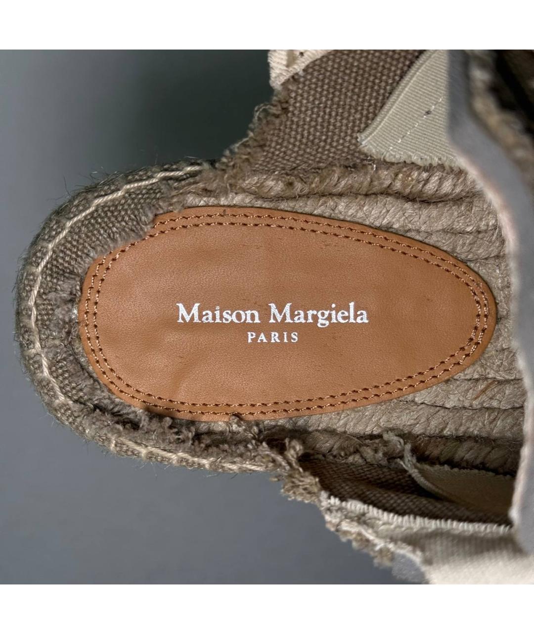 MAISON MARGIELA Бежевые сабо, фото 9
