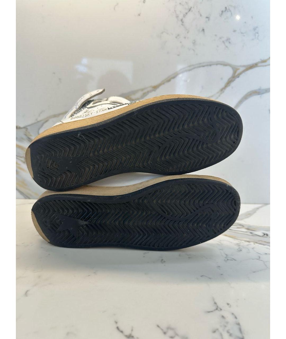 GOLDEN GOOSE Белые кожаные кеды, фото 5