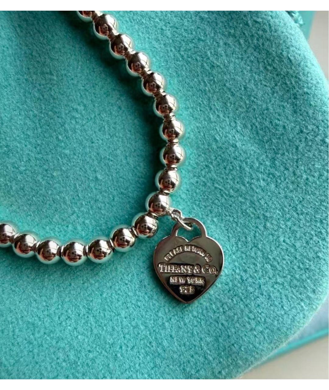 TIFFANY&CO Бирюзовый серебряный браслет, фото 6