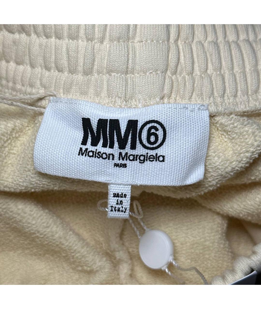 MM6 MAISON MARGIELA Бежевые брюки широкие, фото 6