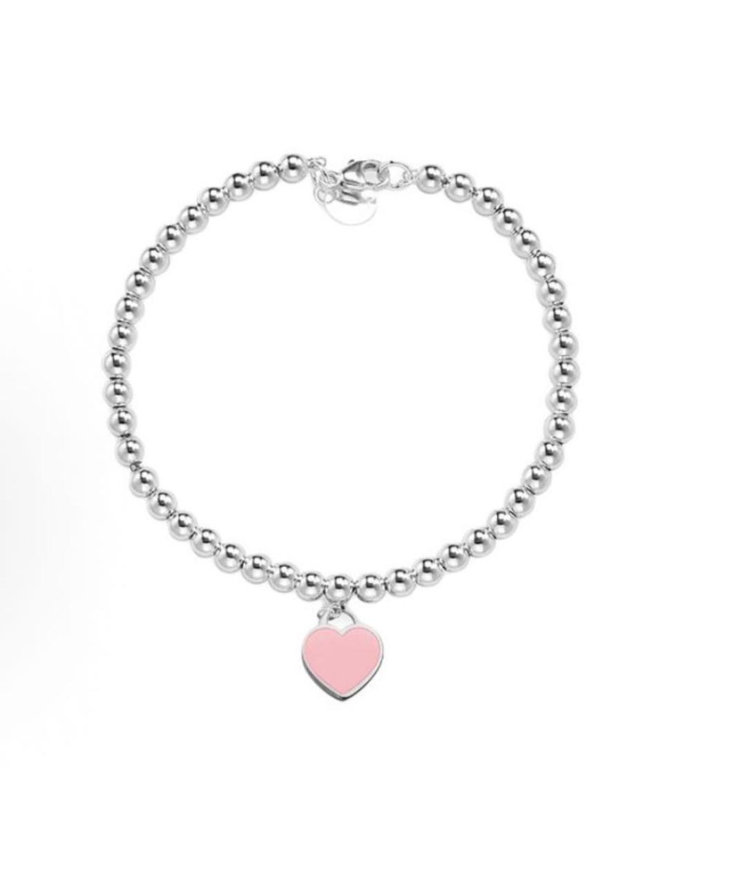 TIFFANY&CO Розовый серебряный браслет, фото 5