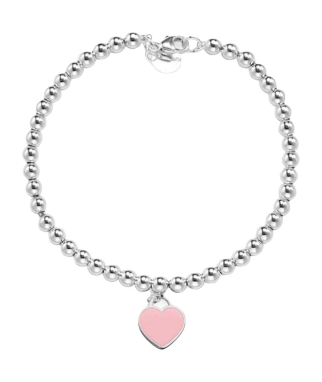 TIFFANY&CO Розовый серебряный браслет, фото 1