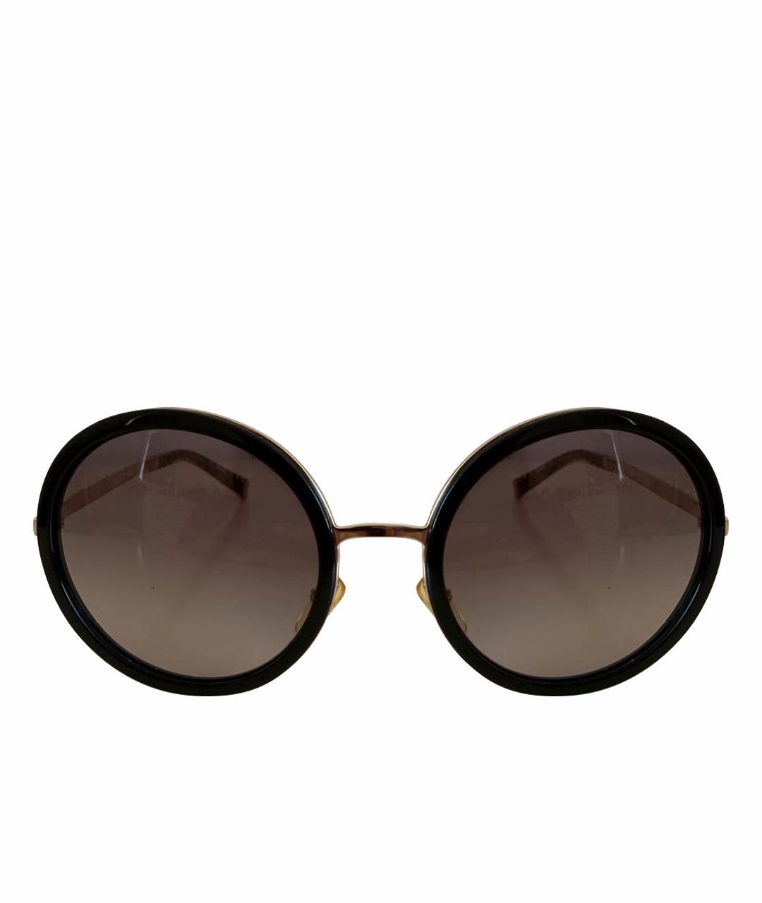 MAX MARA Черные пластиковые солнцезащитные очки, фото 1