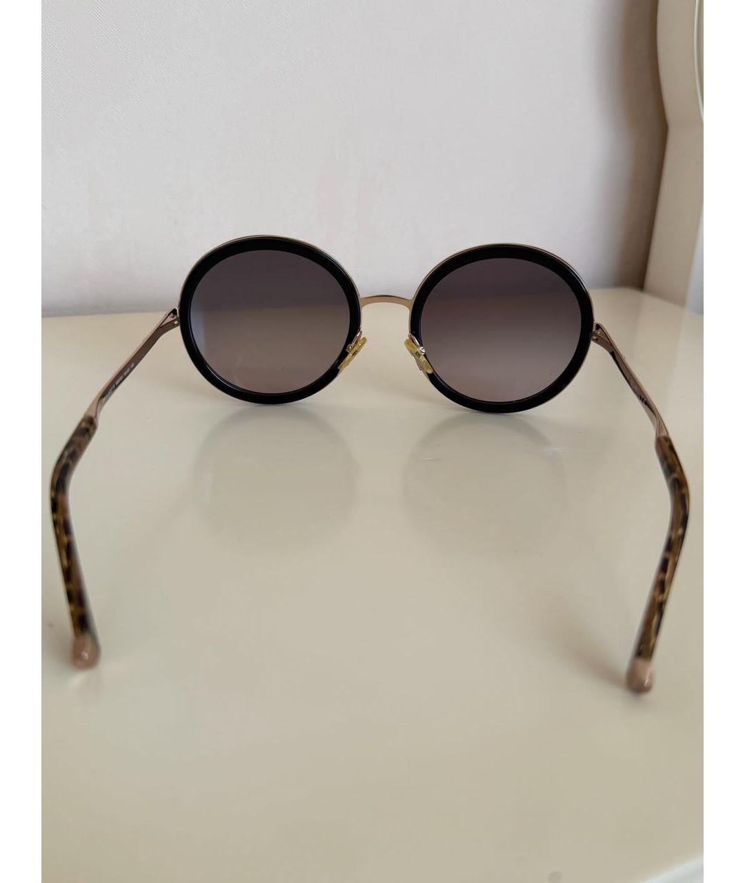 MAX MARA Черные пластиковые солнцезащитные очки, фото 6