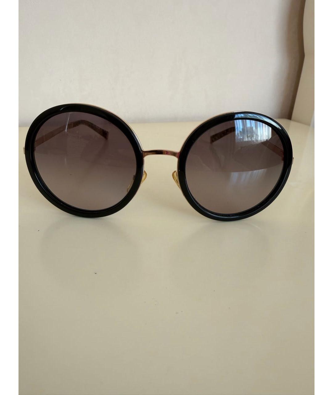 MAX MARA Черные пластиковые солнцезащитные очки, фото 7