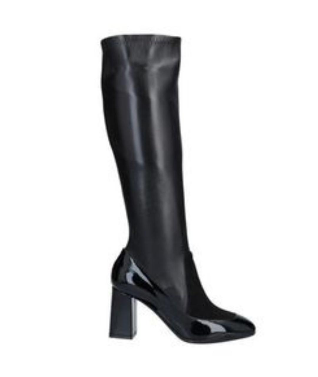CHRISTIAN DIOR Черные кожаные сапоги, фото 1