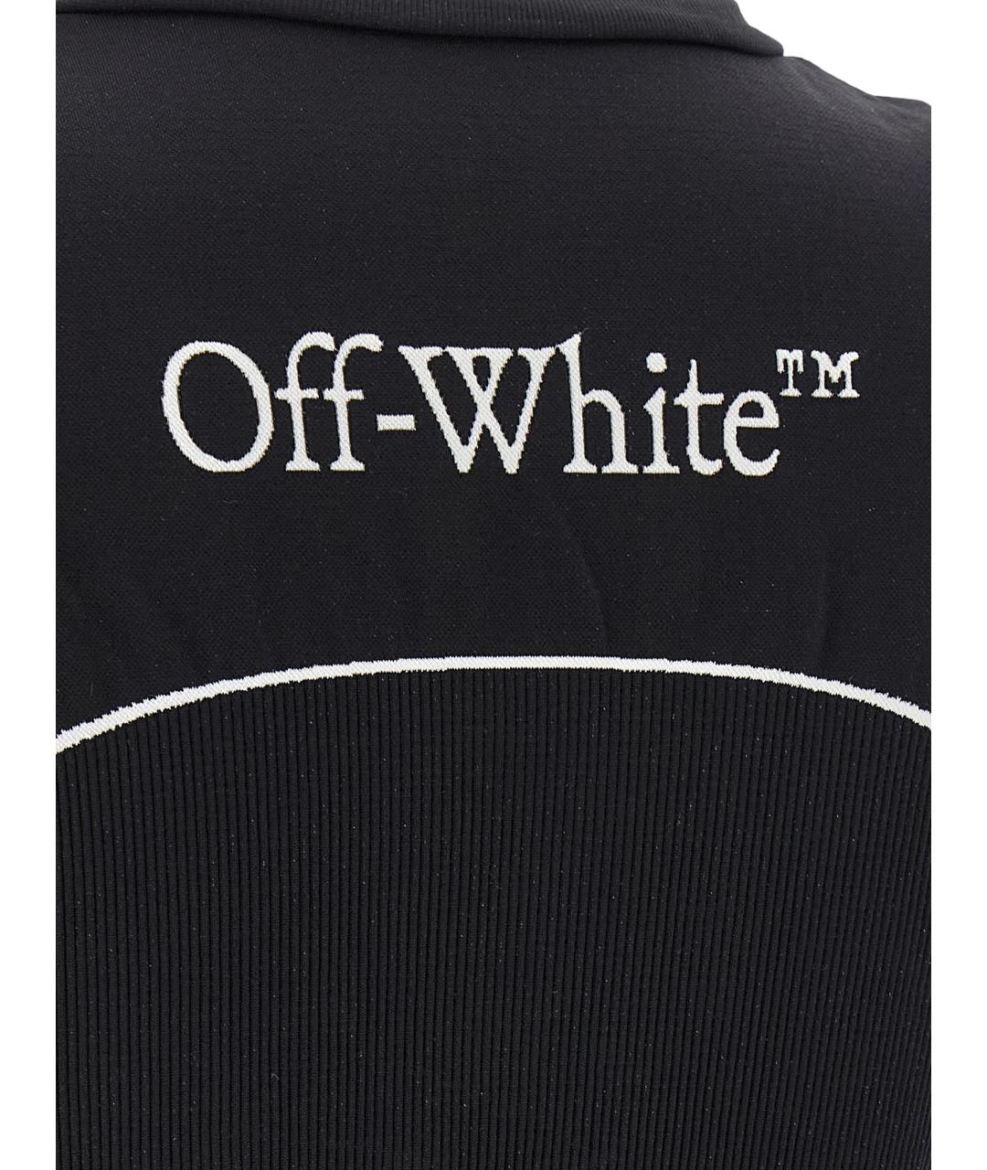 OFF-WHITE Черная полиамидовая майка, фото 4