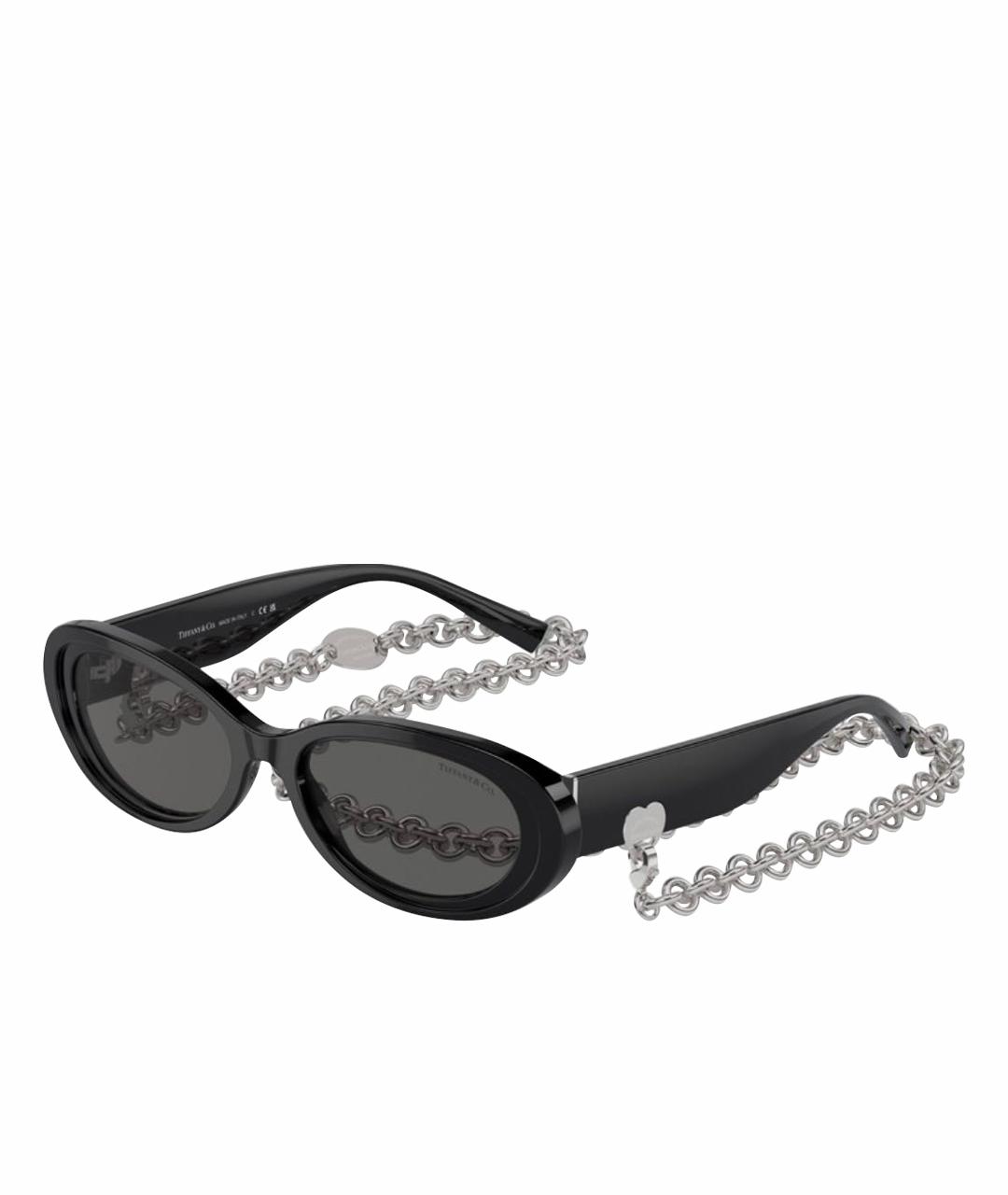 TIFFANY&CO Черные пластиковые солнцезащитные очки, фото 1