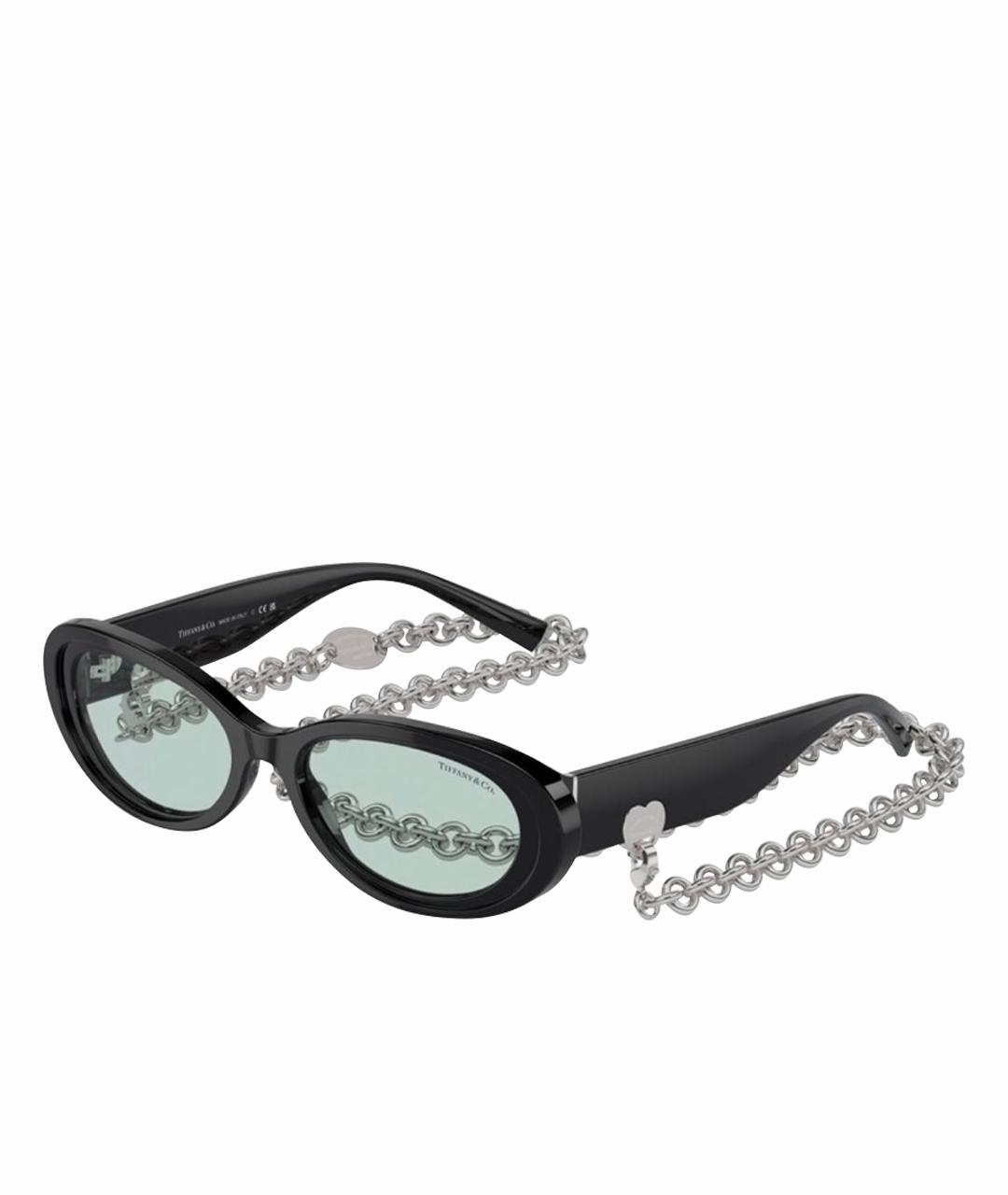 TIFFANY&CO Черные пластиковые солнцезащитные очки, фото 1