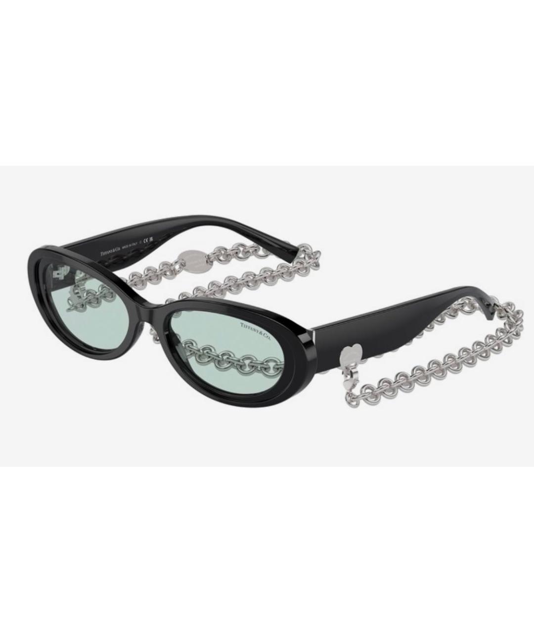 TIFFANY&CO Черные пластиковые солнцезащитные очки, фото 4