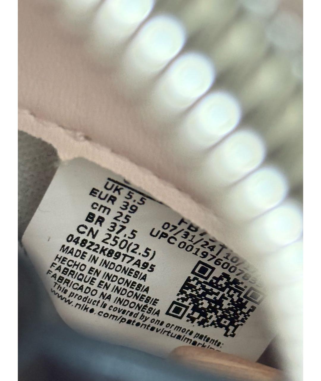 NIKE Розовые кожаные кеды, фото 4