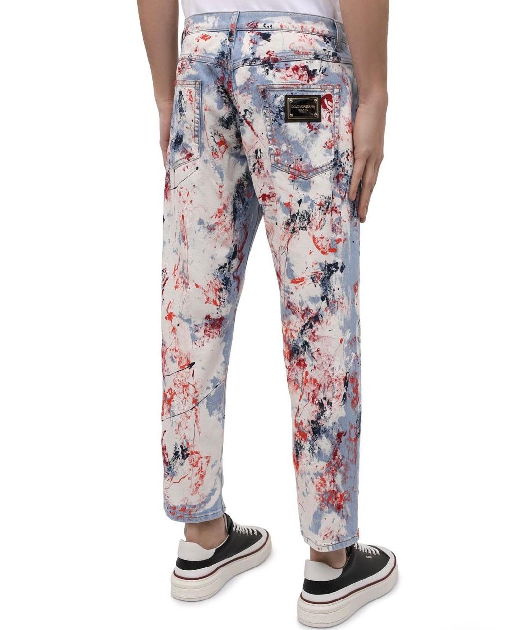 DOLCE&GABBANA Мульти хлопко-эластановые джинсы скинни, фото 2