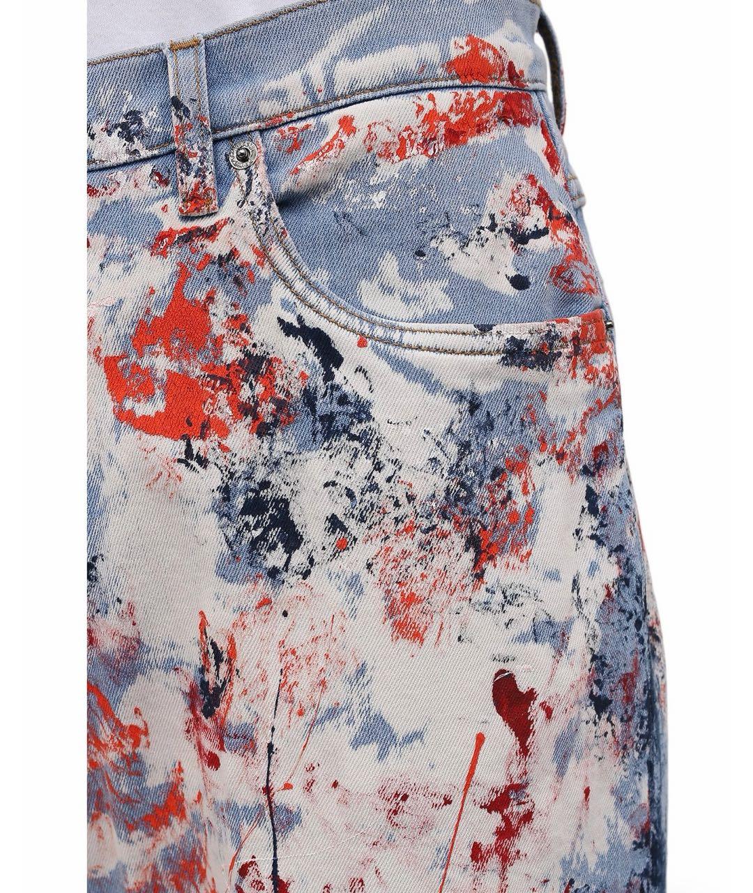 DOLCE&GABBANA Мульти хлопко-эластановые джинсы скинни, фото 4
