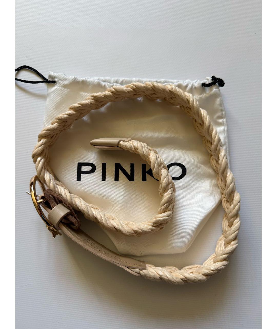 PINKO Бежевый ремень, фото 5