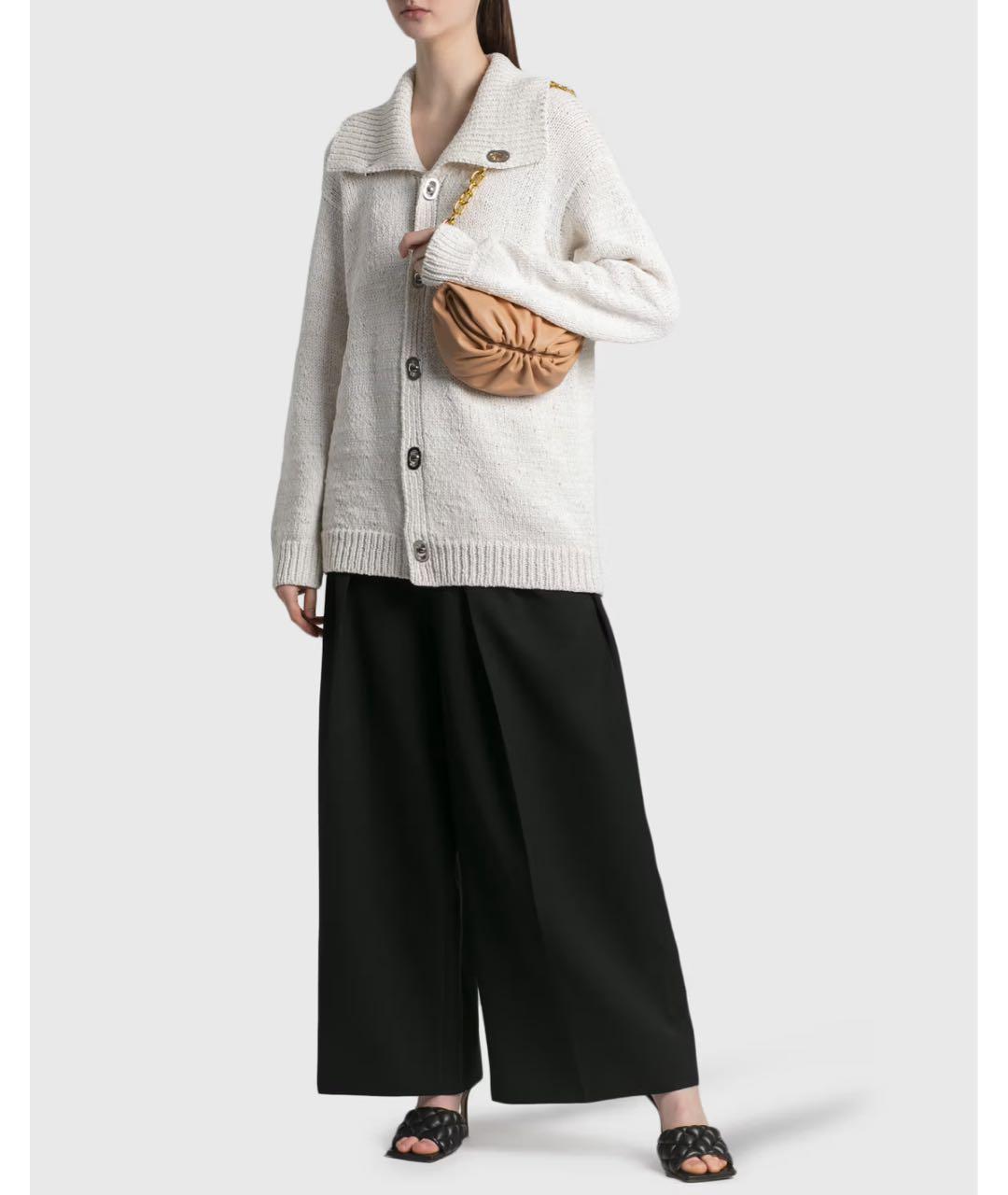 BOTTEGA VENETA Бежевая кожаная сумка через плечо, фото 5