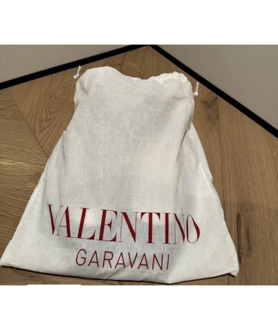 VALENTINO Черные кожаные балетки, фото 3