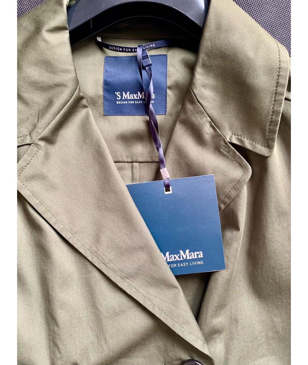 MAX MARA Зеленая хлопковая майка, фото 6