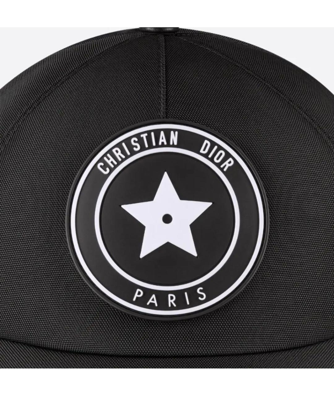 CHRISTIAN DIOR Черная хлопковая кепка, фото 2