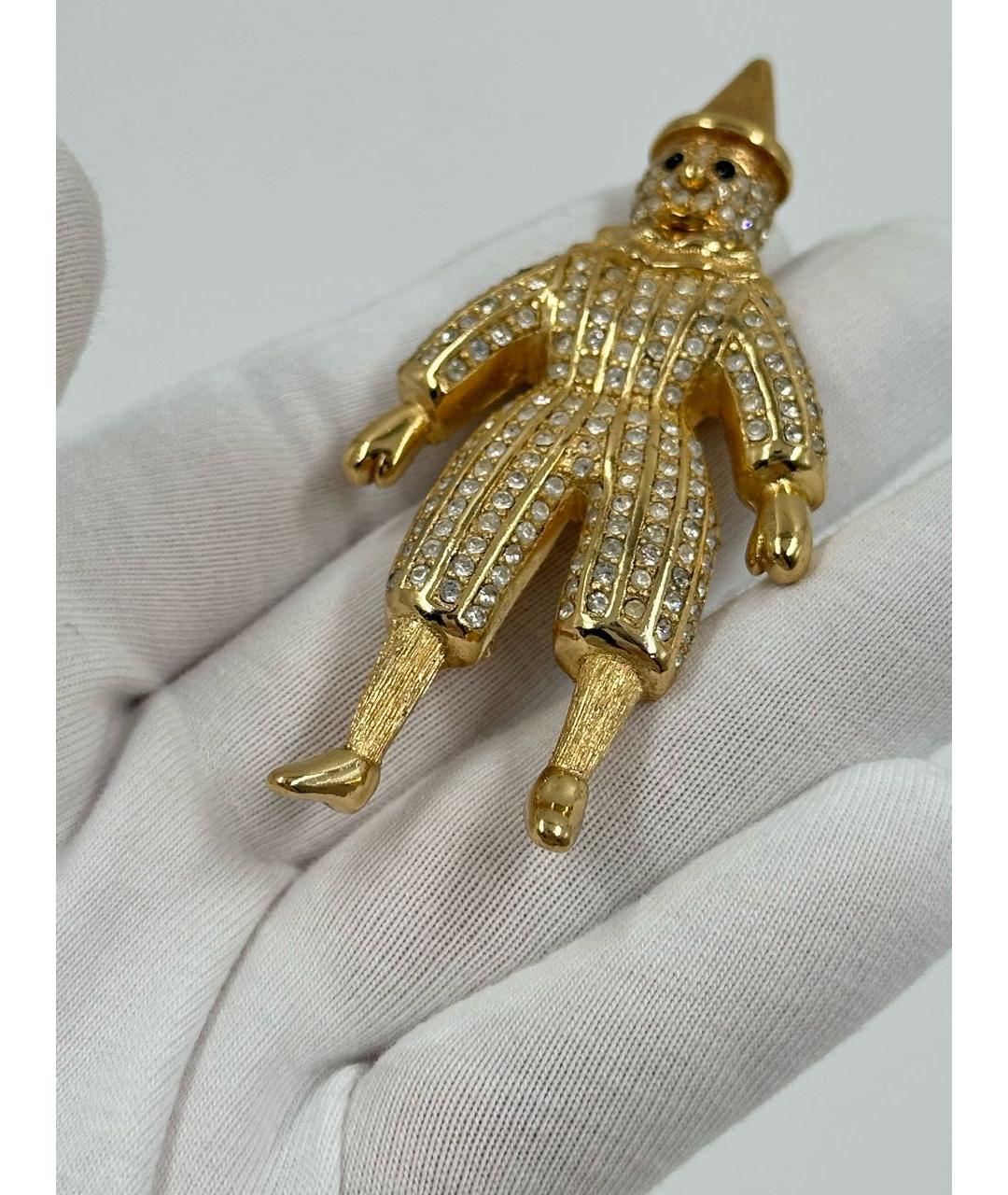 CHRISTIAN DIOR Золотая позолоченная булавка / брошь, фото 3