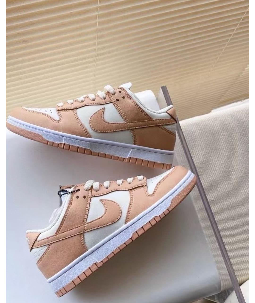 NIKE Горчичные кожаные кроссовки, фото 6