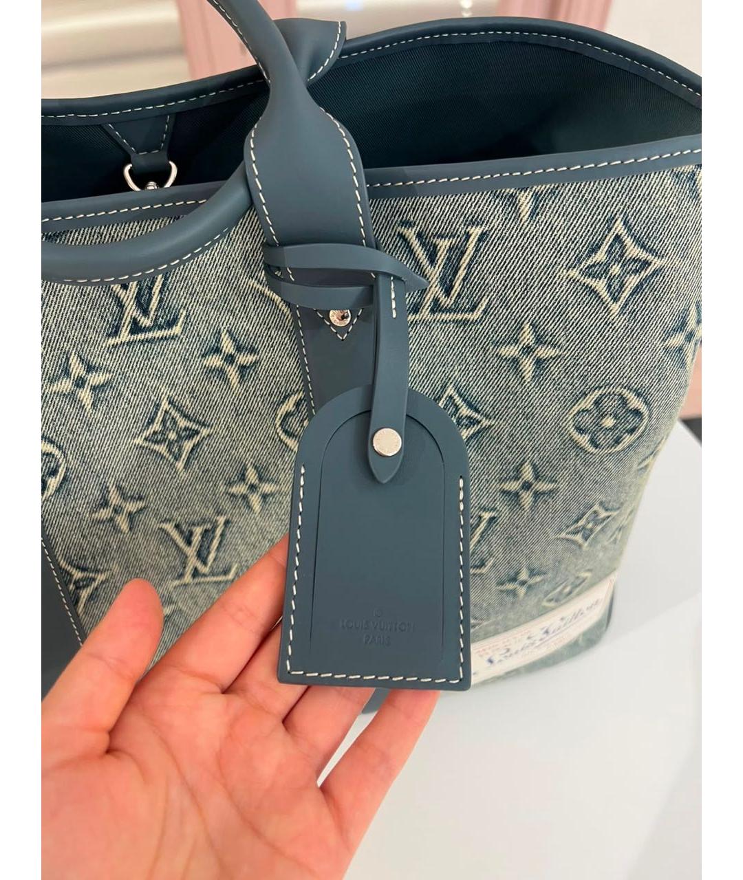 LOUIS VUITTON Голубая сумка через плечо, фото 3