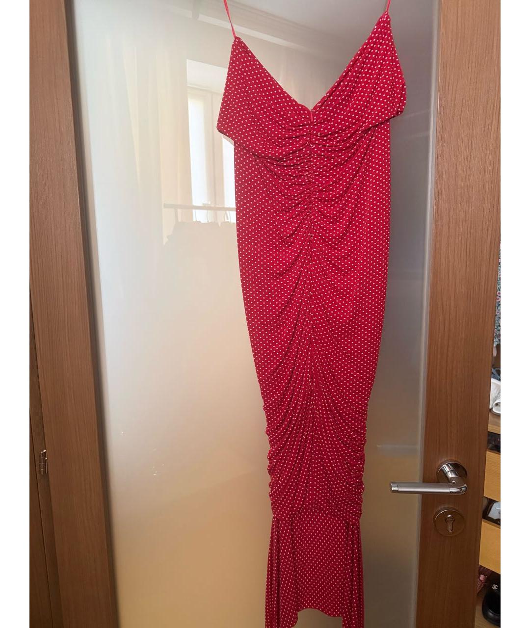 ALEXANDRE VAUTHIER Красное вискозное коктейльное платье, фото 2