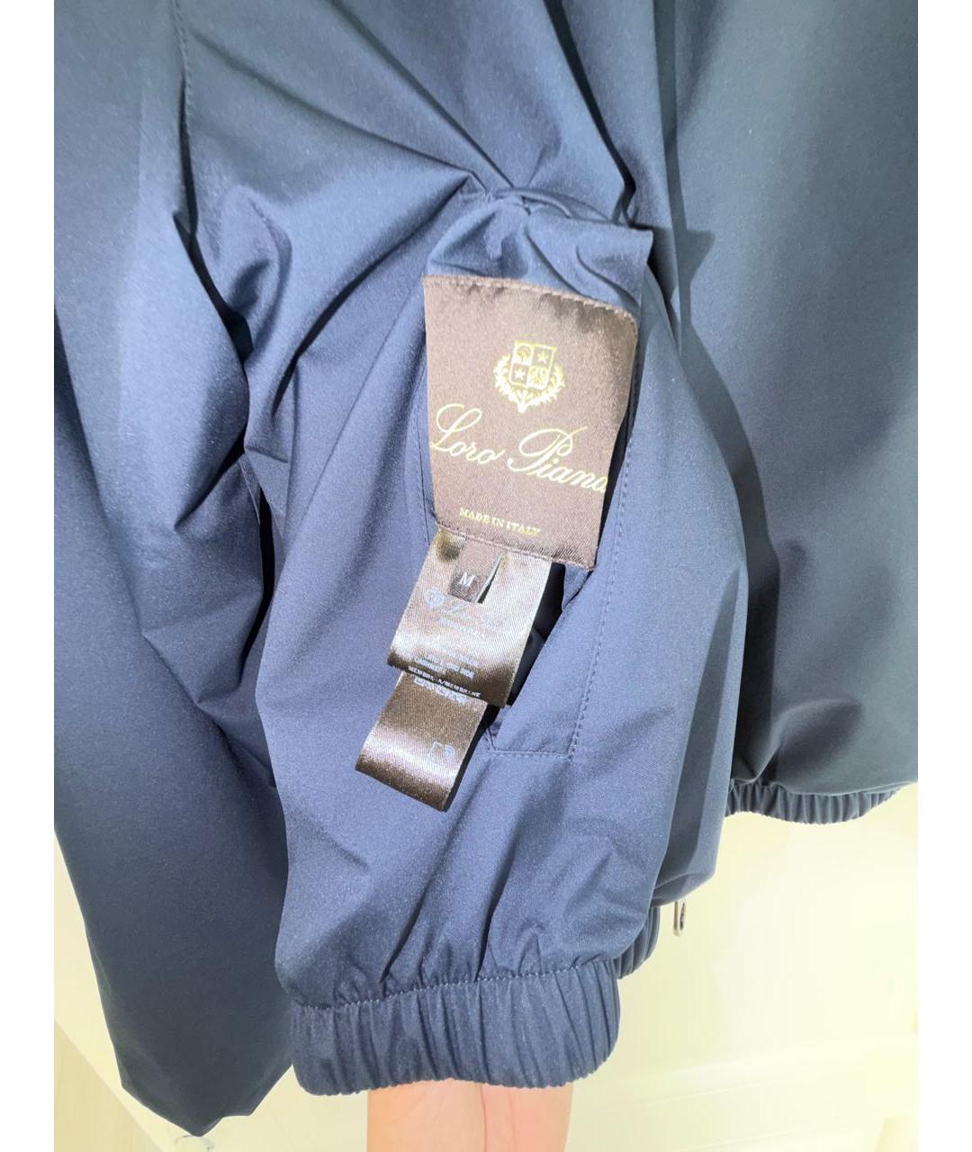 LORO PIANA Темно-синяя кашемировая куртка, фото 7