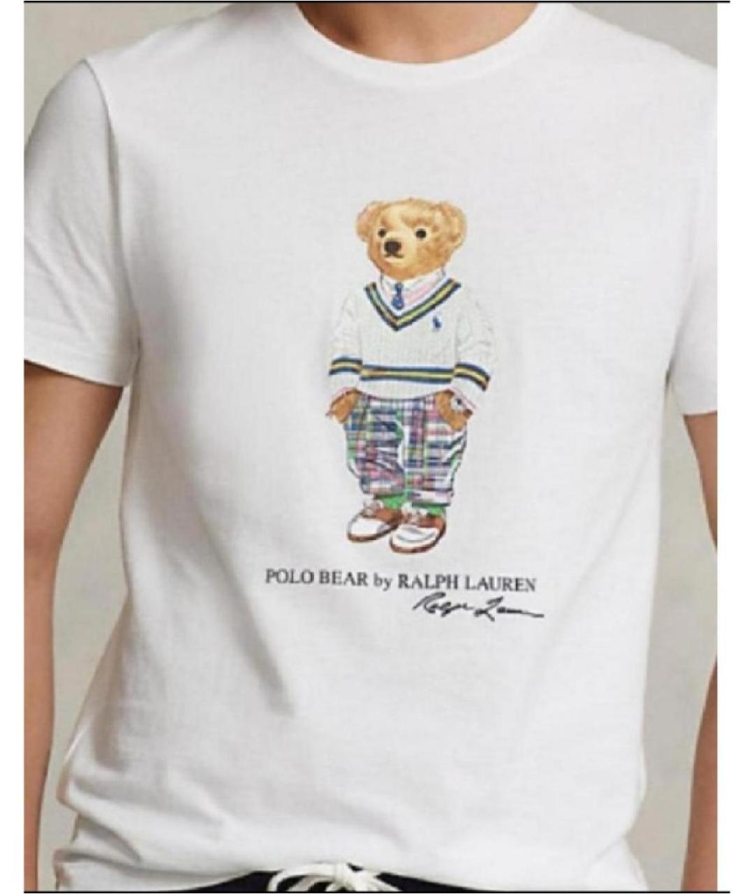 POLO RALPH LAUREN Белая хлопковая футболка, фото 3